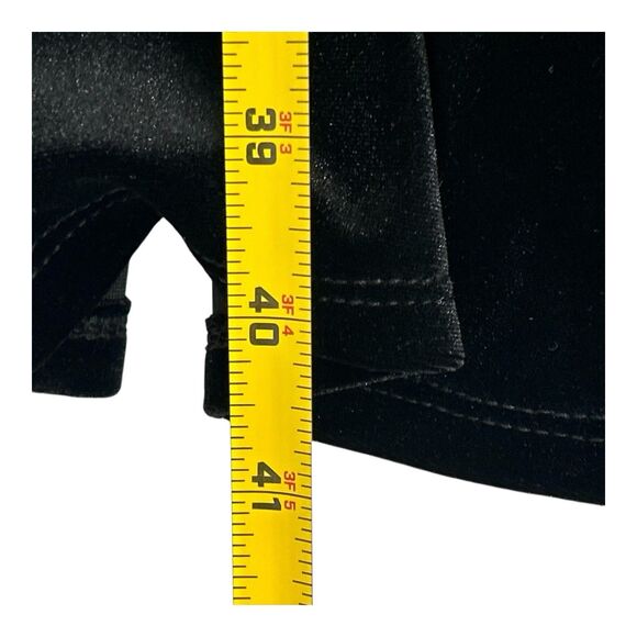 Torrid Black Velvet Surplice Dress A-line Sleeveless V-neck Party Prom Size 12 - Picture 7 of 16